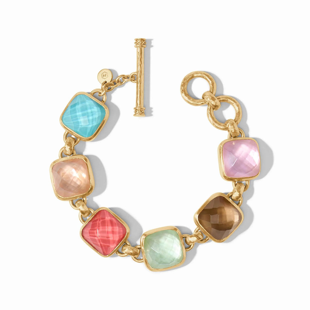 Julie Vos Catalina Stone Bracelet in Iridescent Multi Stone