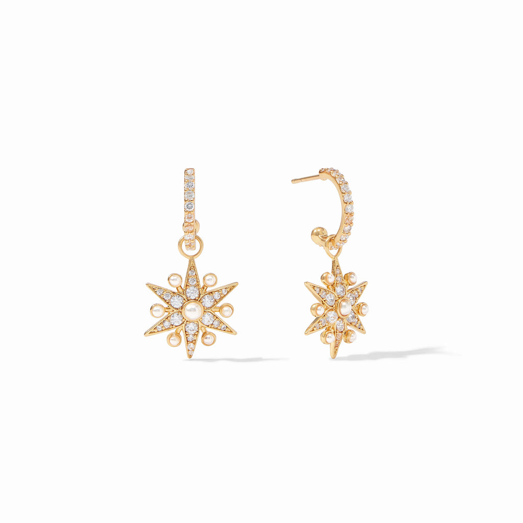 Julie Vos Celeste Hoop & Charm Earring