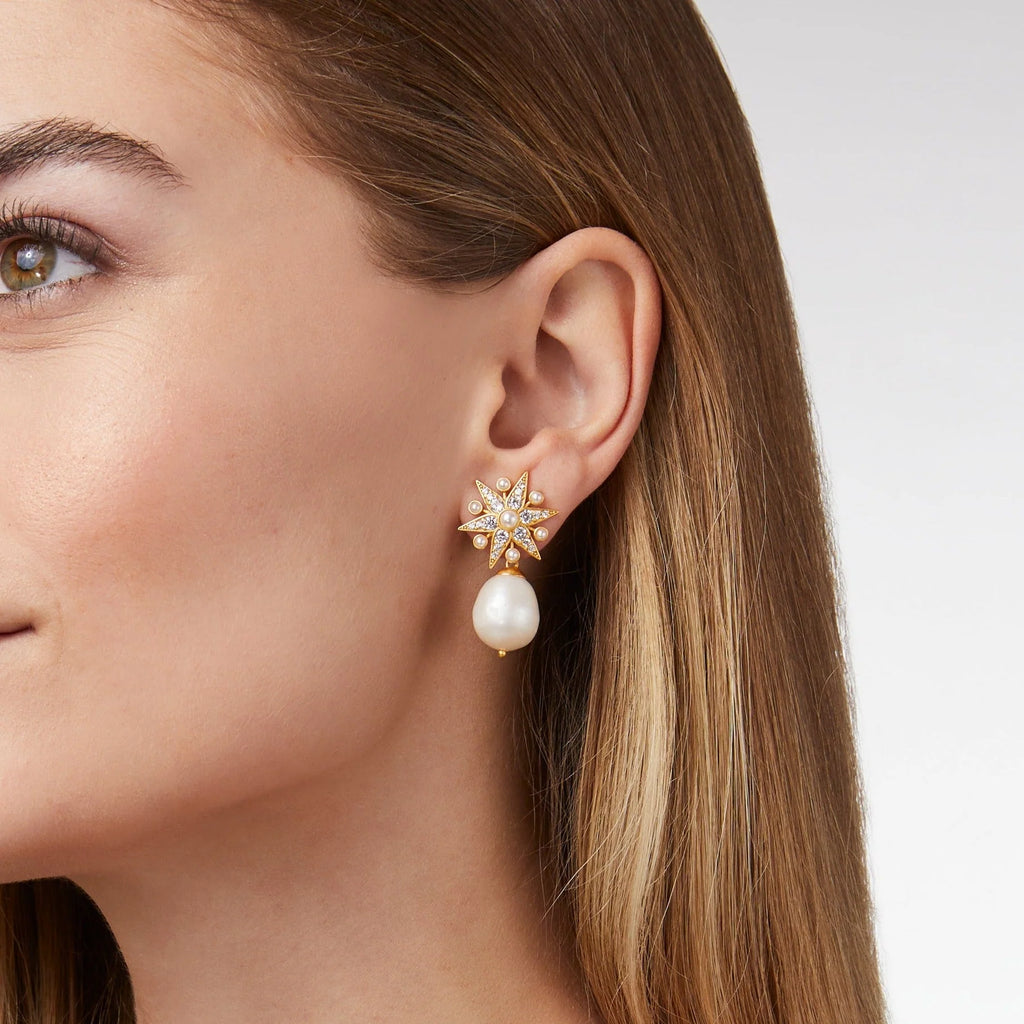 Julie Vos Celeste Pearl Drop Earring