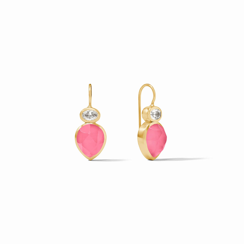 Julie Vos Clementine Earring in Iridescent Peony Pink