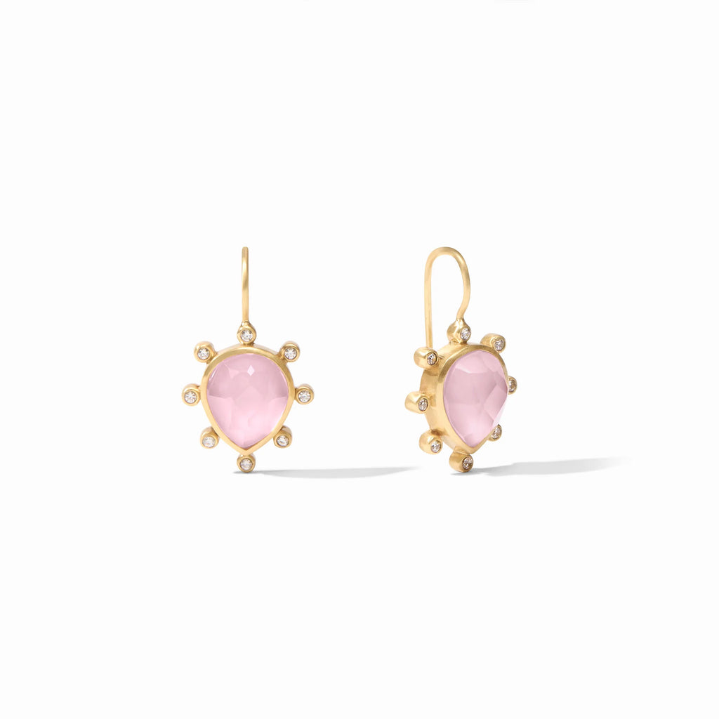 Julie Vos Clementine Pavé Earring in Iridescent Rose