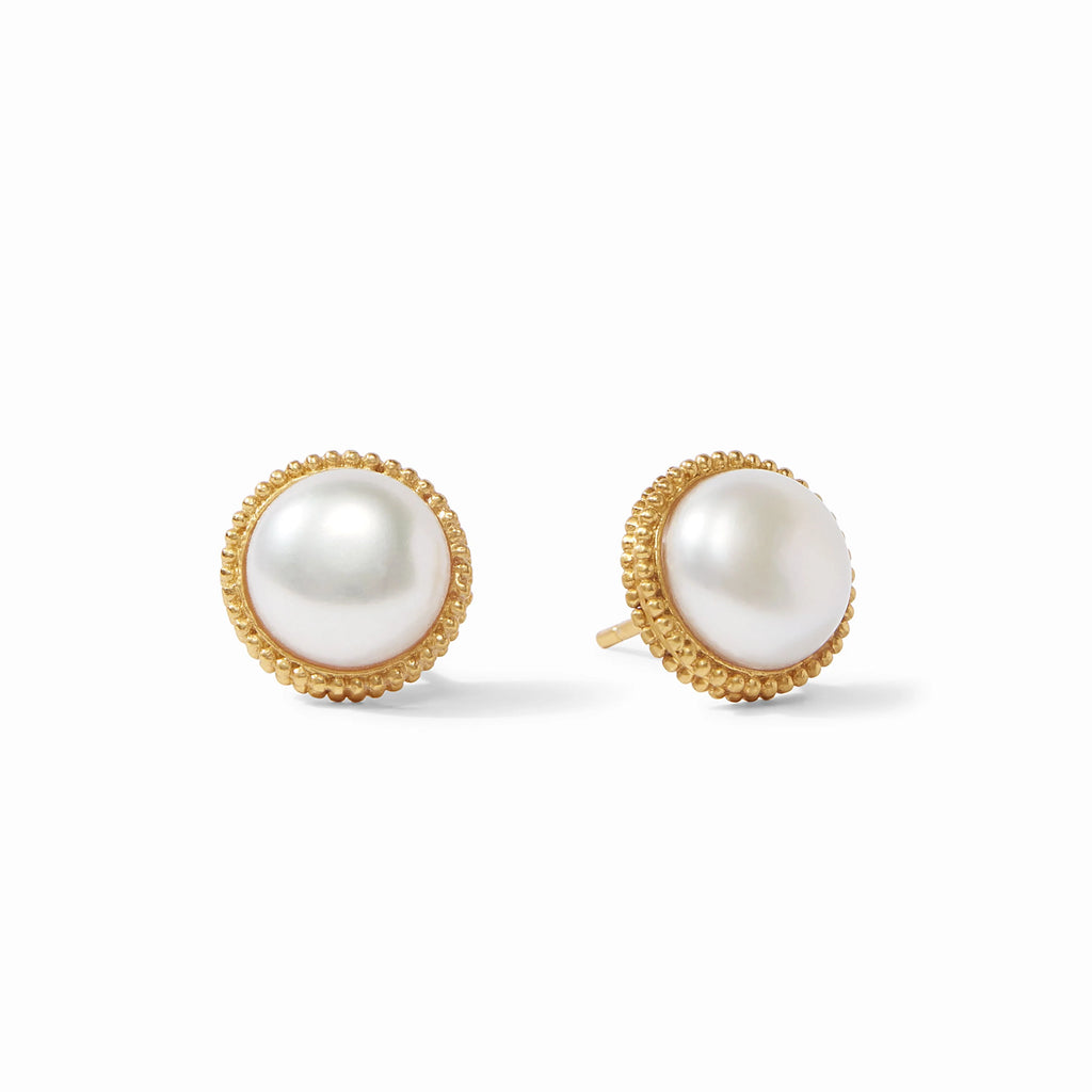 Julie Vos Fleur-de-Lis Pearl Stud