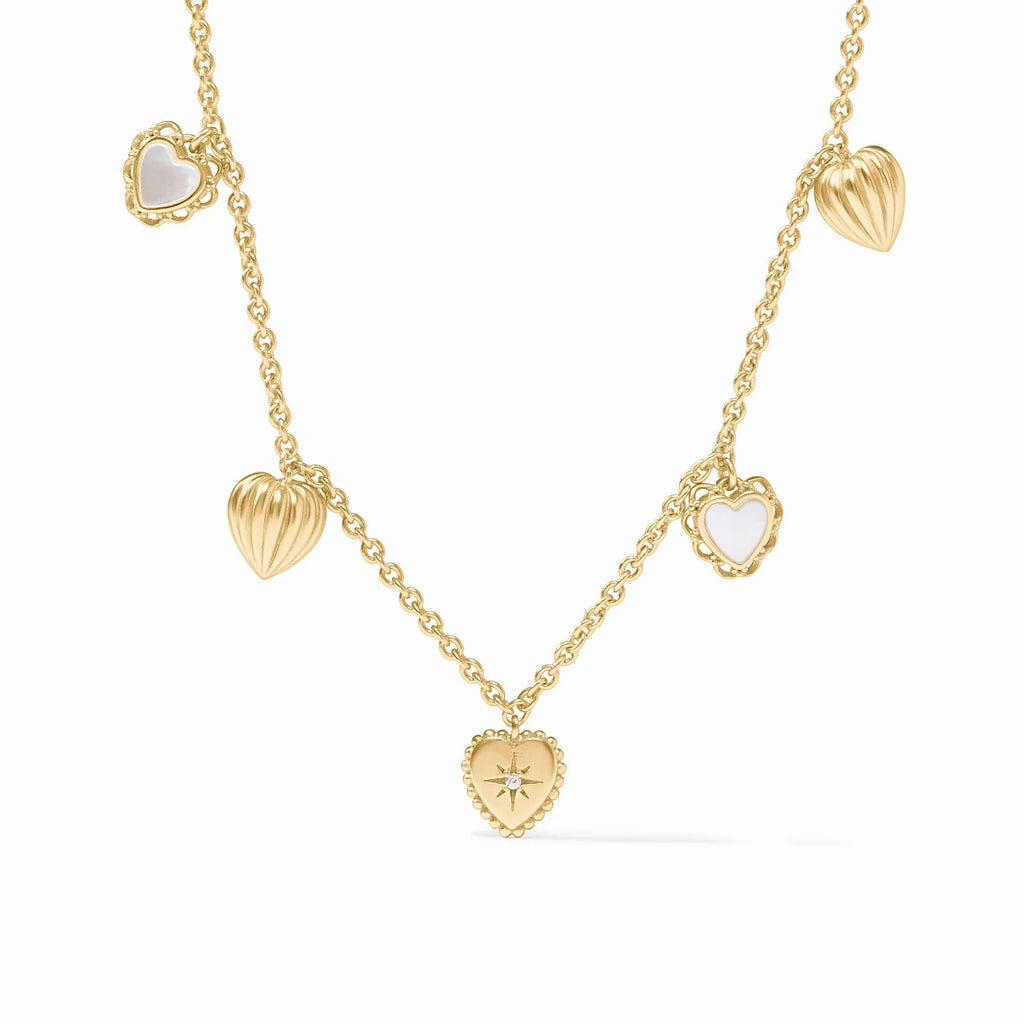 Julie Vos Heart Delicate Charm Necklace