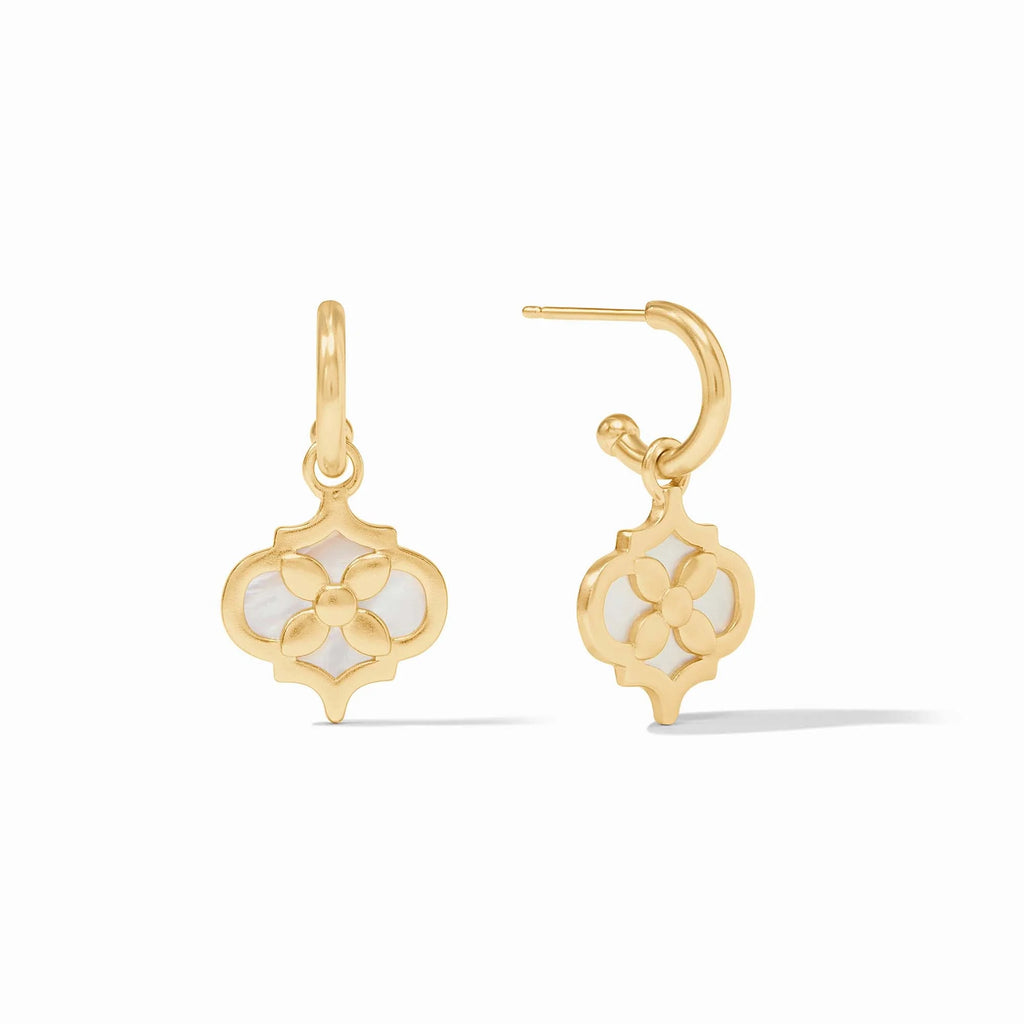 Julie Vos Helene Inlay Hoop & Charm Earring