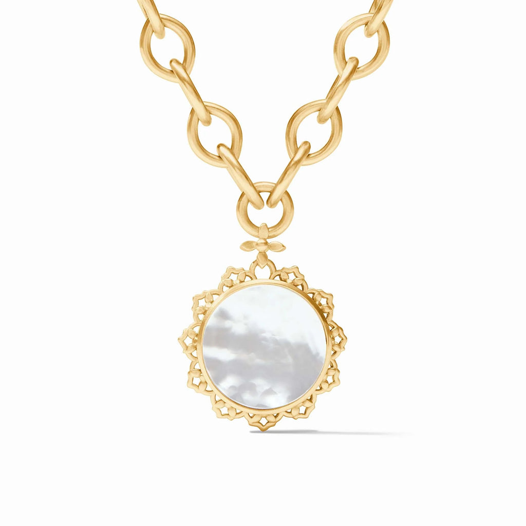 Julie Vos Helene Statement Necklace in Pearl