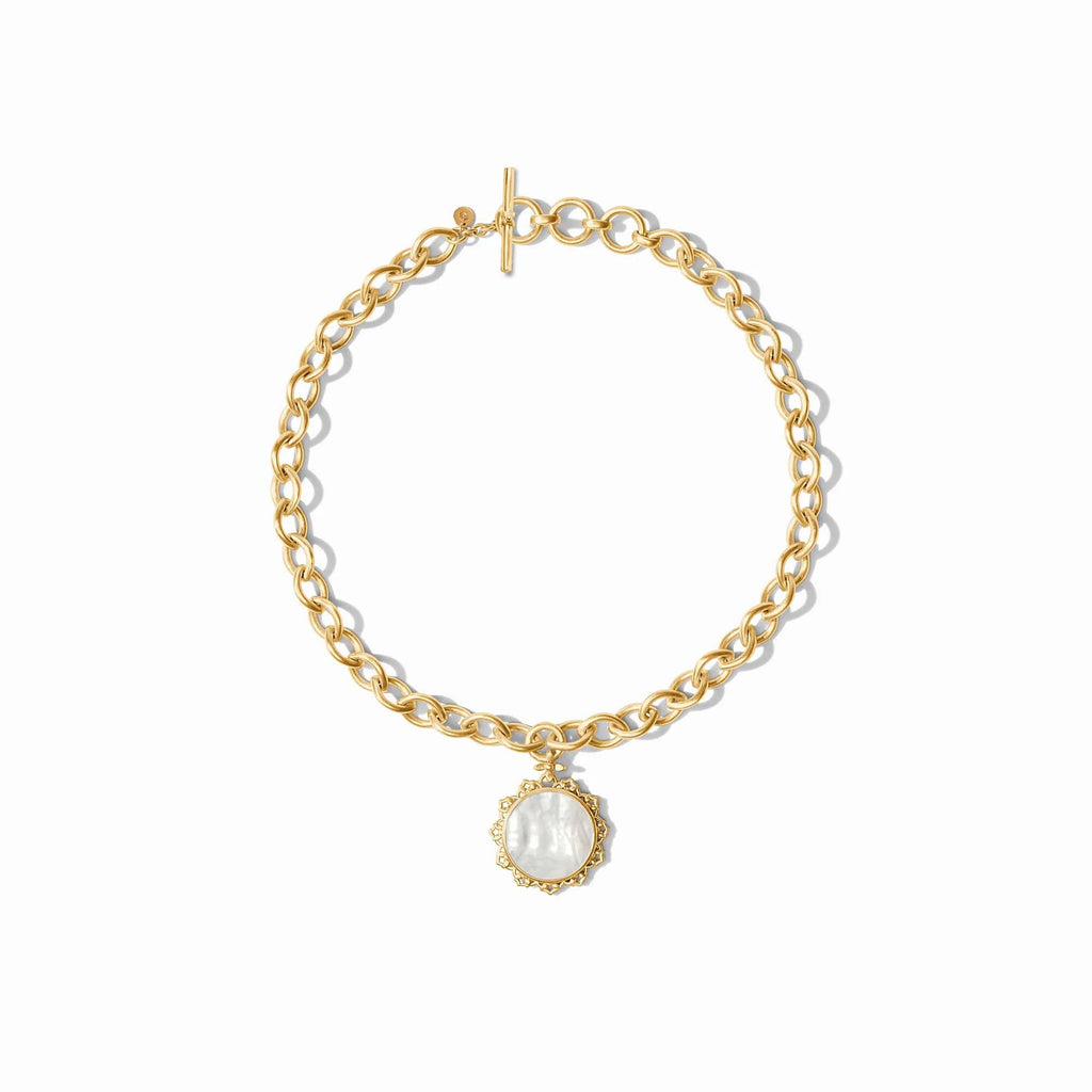 Julie Vos Helene Statement Necklace in Pearl