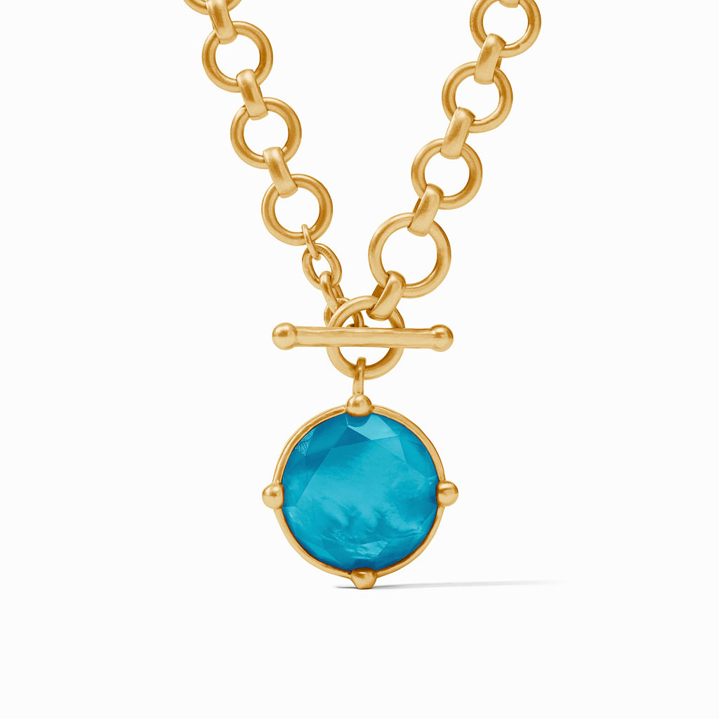 Julie Vos Honeybee Demi Necklace in Iridescent London Blue