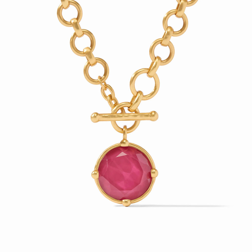 Julie Vos Honeybee Demi Necklace in Iridescent Raspberry