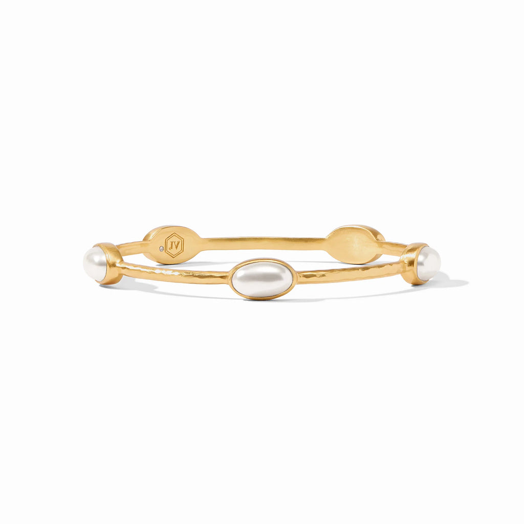 Julie Vos Ivy Stone Bangle in Pearl