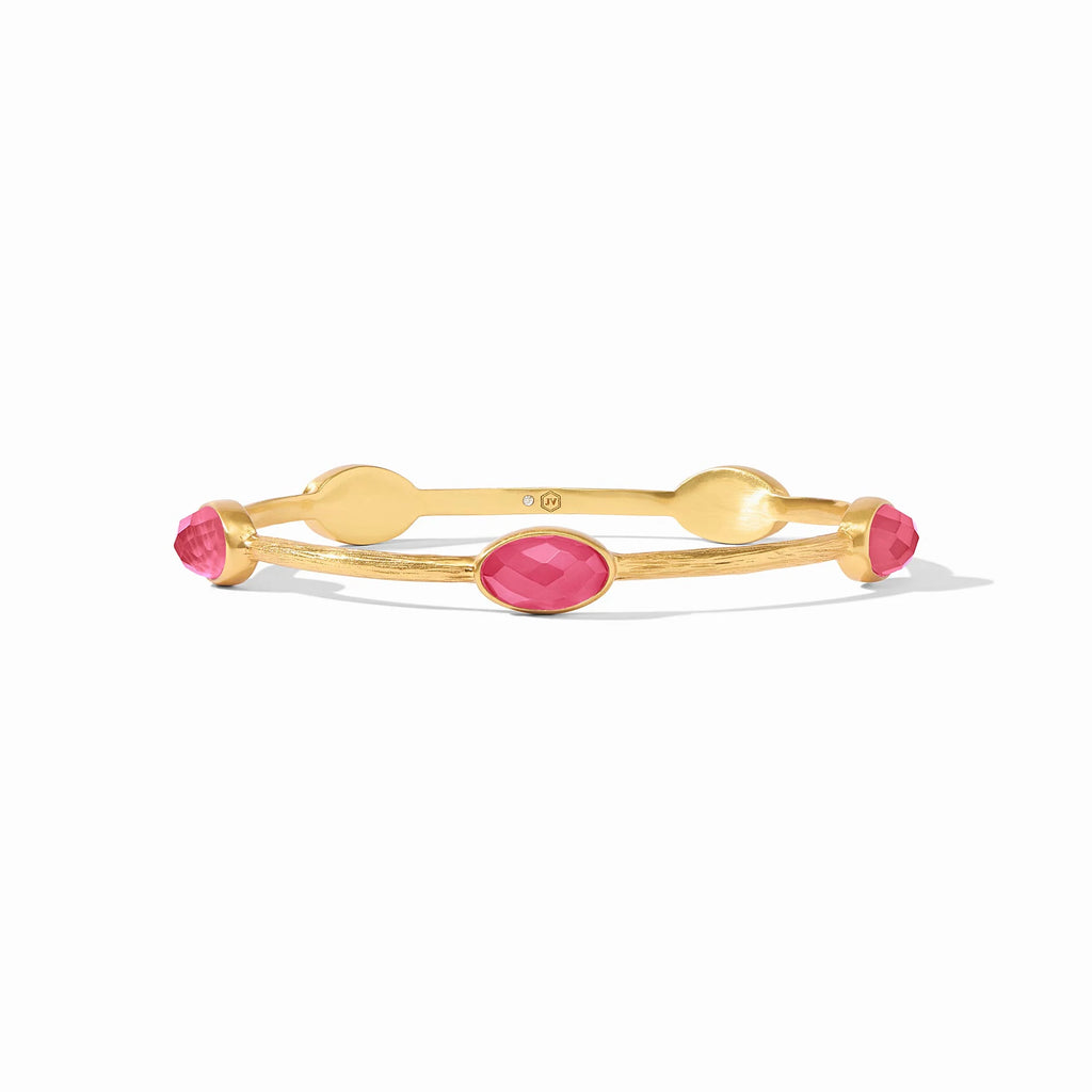 Julie Vos Ivy Stone Bangle in Iridescent Raspberry