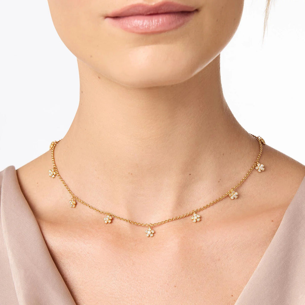 Julie Vos Laurel Delicate Charm Necklace