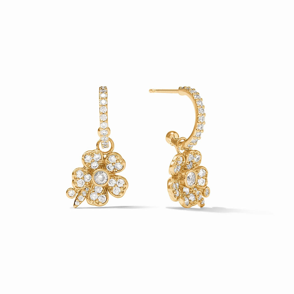 Julie Vos Laurel Hoop & Charm Earring