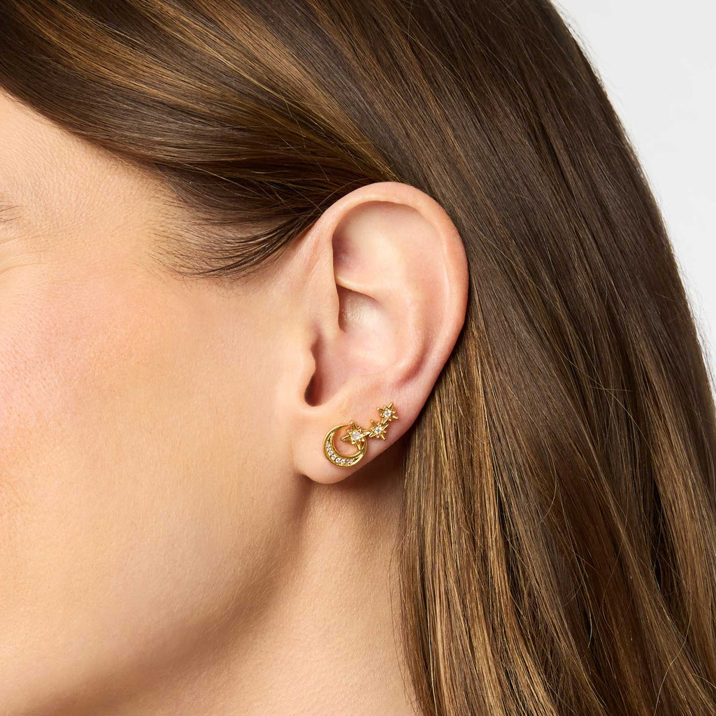 Julie Vos Luna Climber Earring