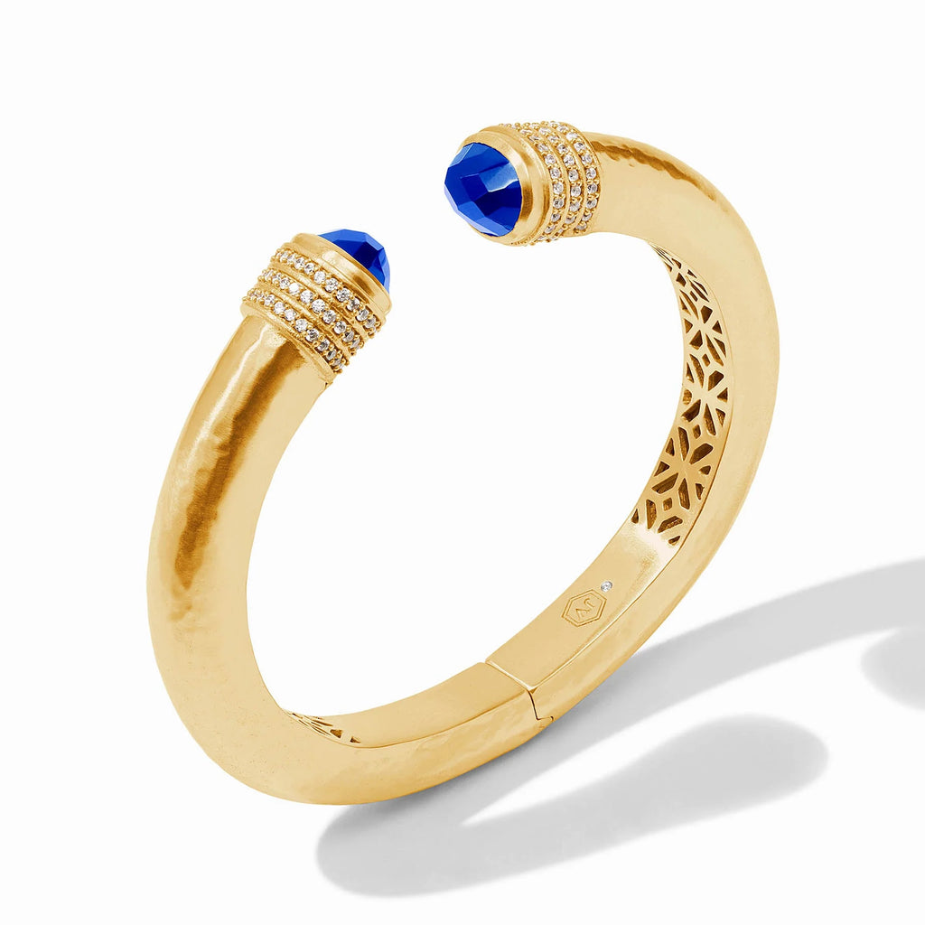 Julie Vos Luna Demi Cuff in Iridescent Sapphire Blue