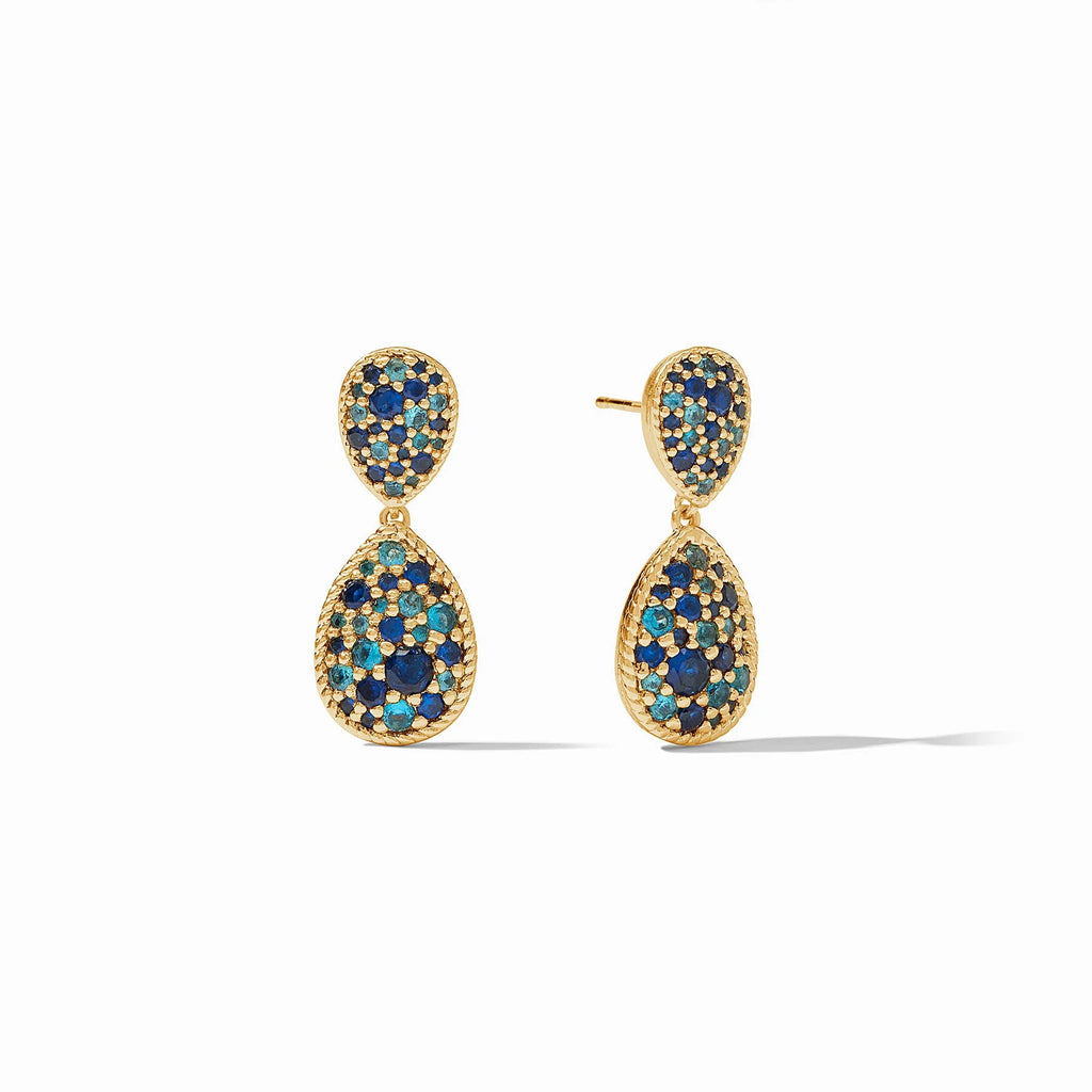 Julie Vos Luna Teardrop Earring in Ombre Blue