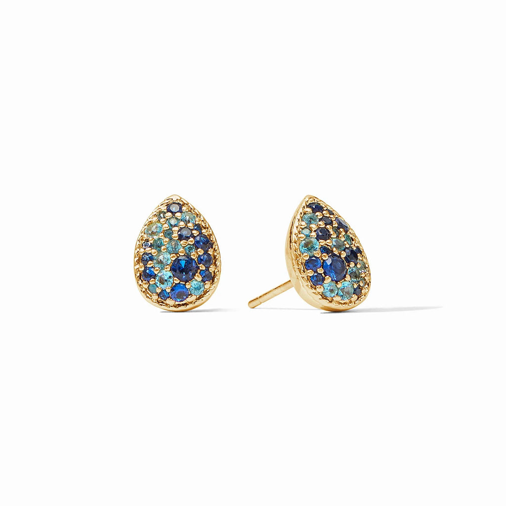 Julie Vos Luna Teardrop Stud in Ombre Blue