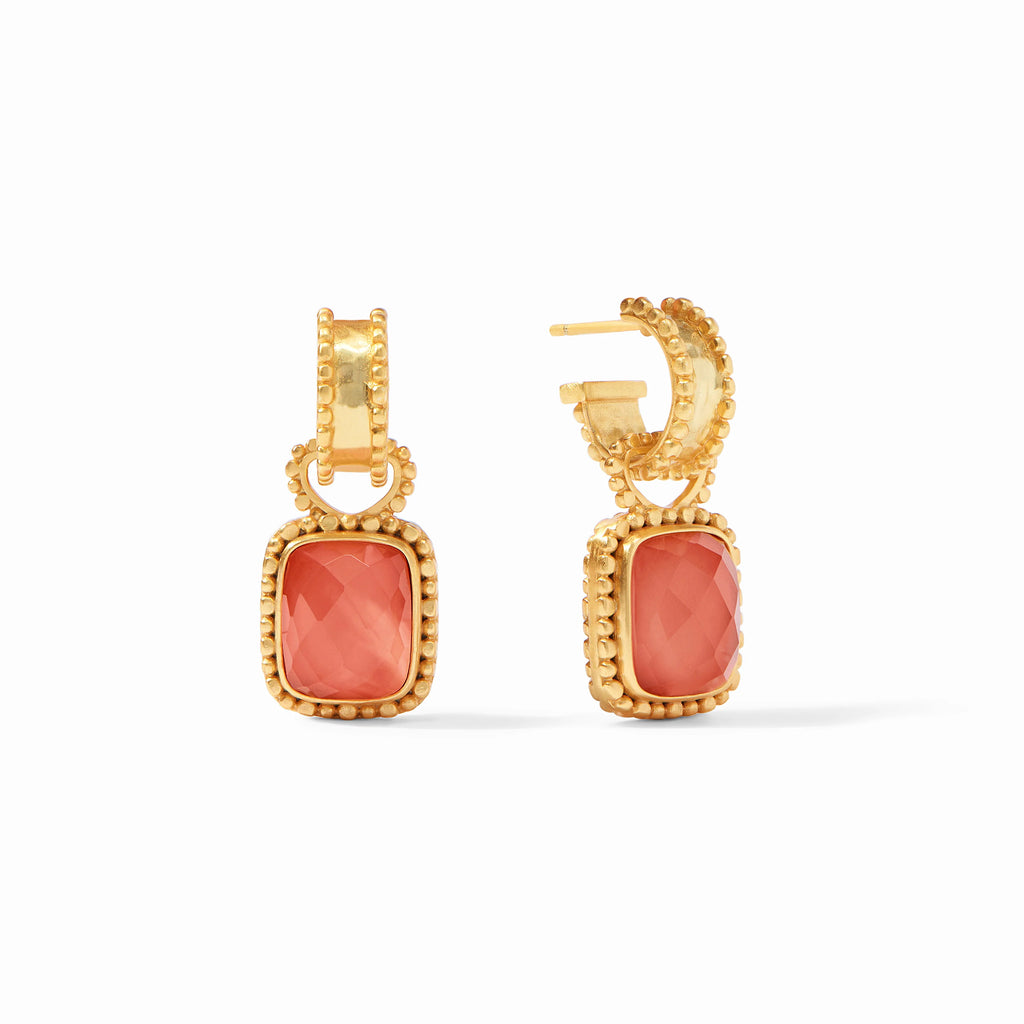 Julie Vos Marbella Hoop & Charm Earring