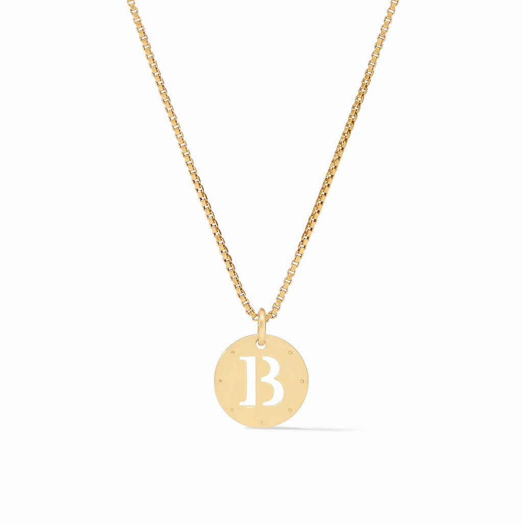 Julie Vos Monogram Delicate Necklace Letter B