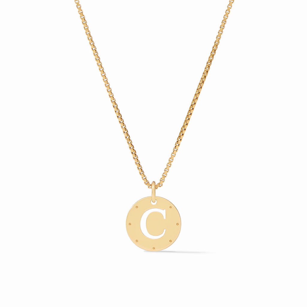 Julie Vos Monogram Delicate Necklace Letter C