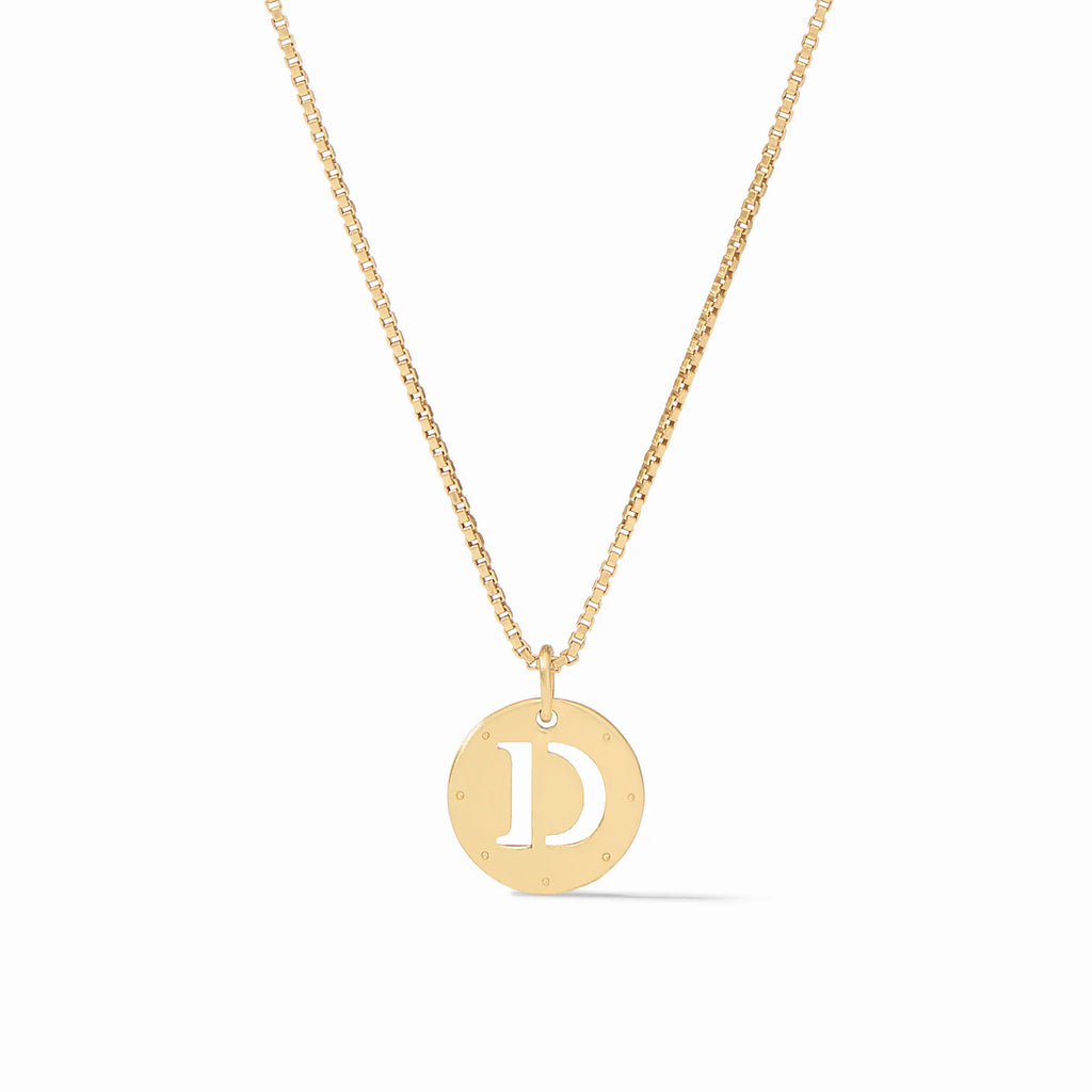 Julie Vos Monogram Delicate Necklace Letter D