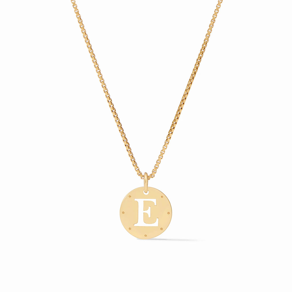 Julie Vos Monogram Delicate Necklace Letter E