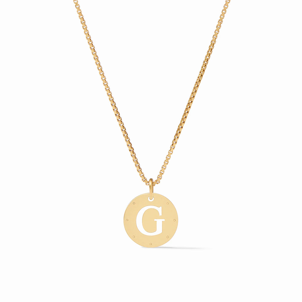 Julie Vos Monogram Delicate Necklace Letter G