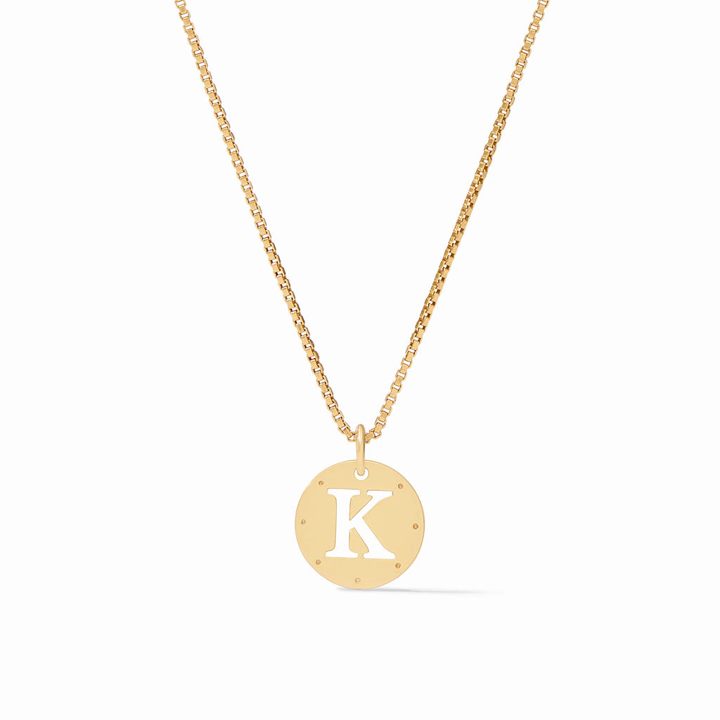 Julie Vos Monogram Delicate Necklace Letter K