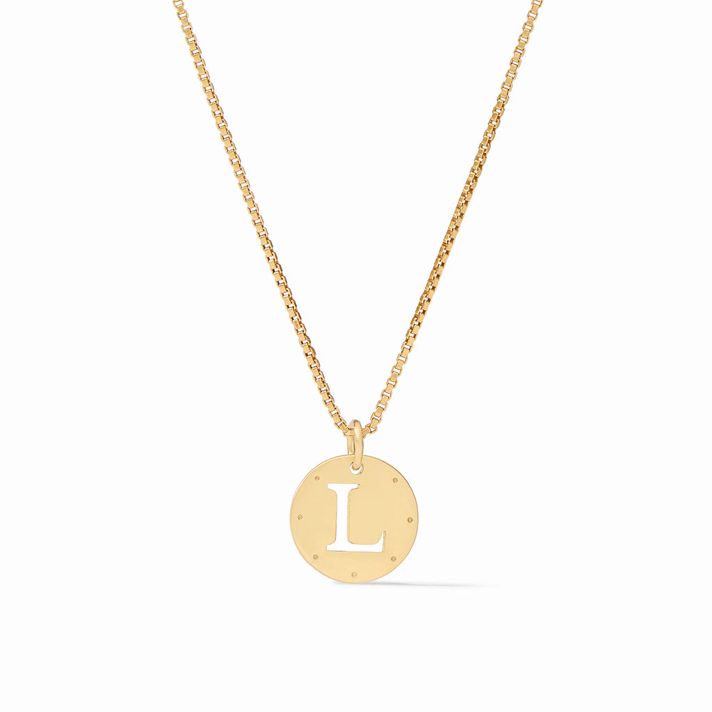 Julie Vos Monogram Delicate Necklace Letter L