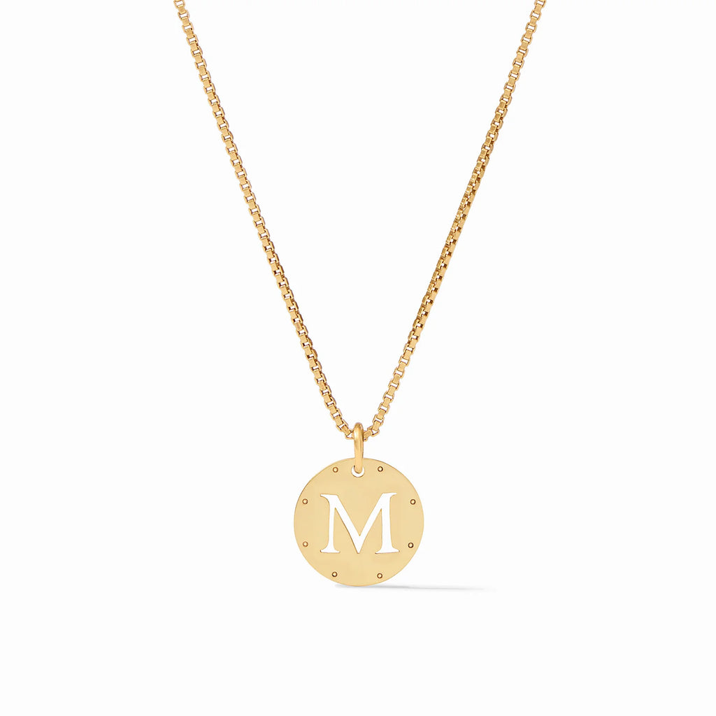 Julie Vos Monogram Delicate Necklace Letter M