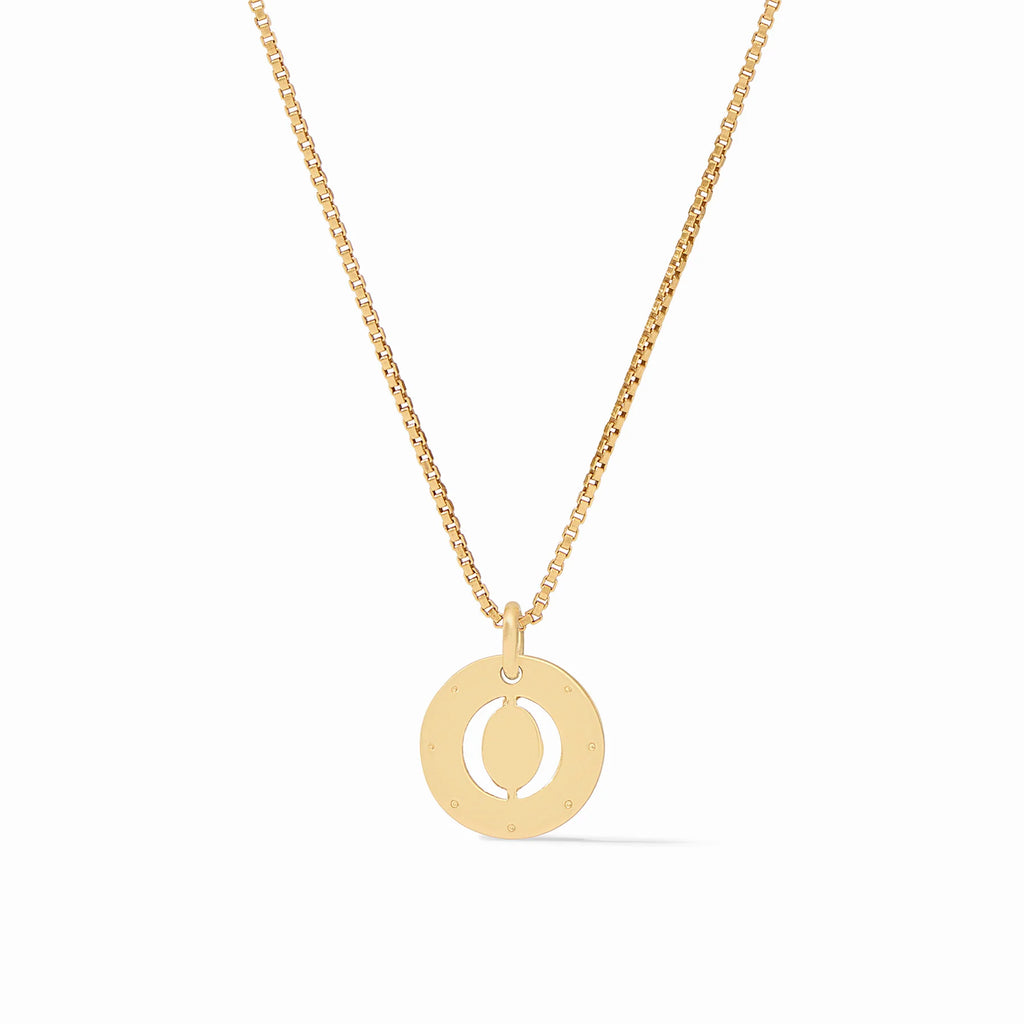 Julie Vos Monogram Delicate Necklace Letter O