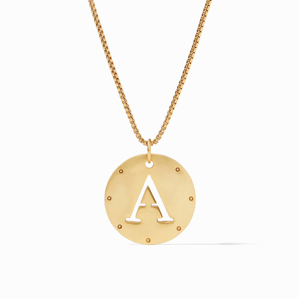 Julie Vos Monogram Pendant Letter A