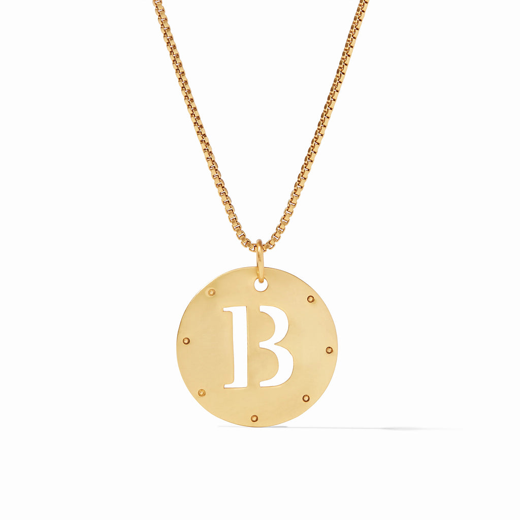 Julie Vos Monogram Pendant Letter B