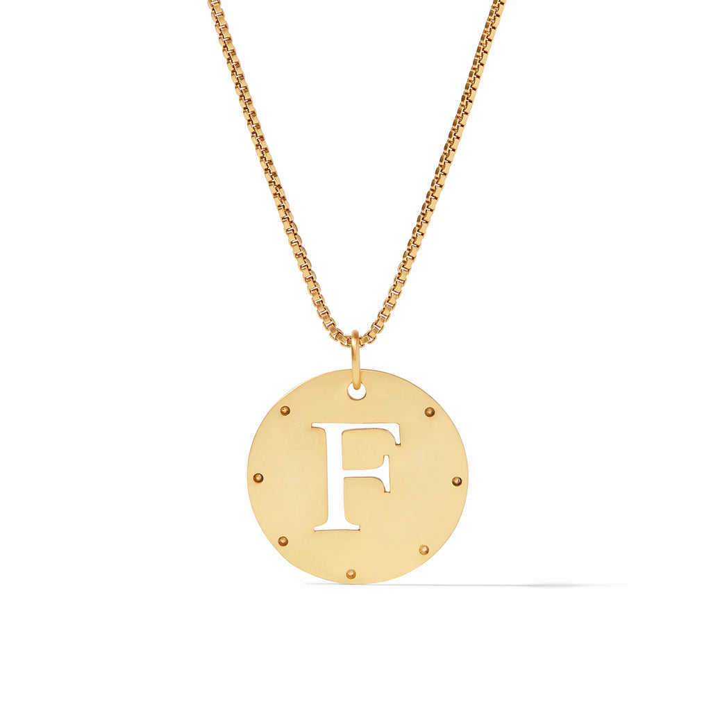 Julie Vos Monogram Pendant Letter F