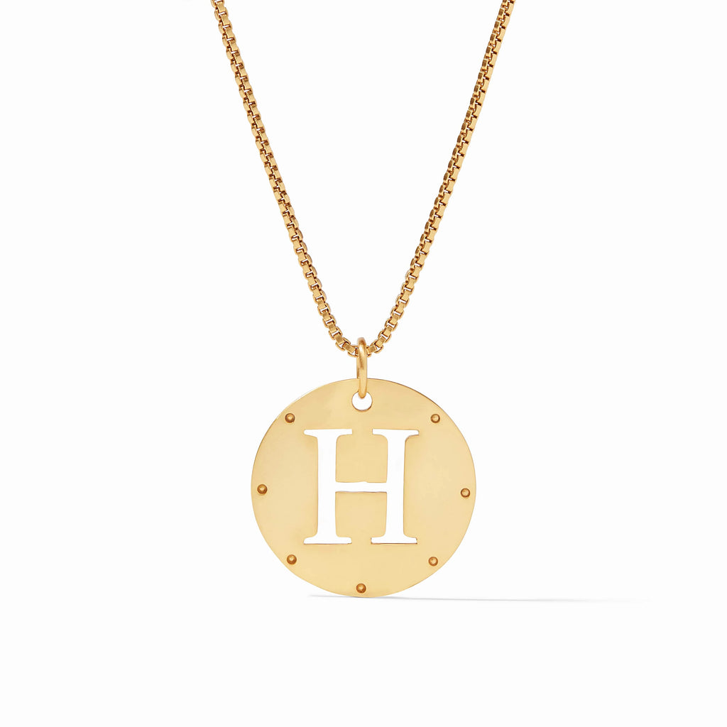 Julie Vos Monogram Pendant Letter H