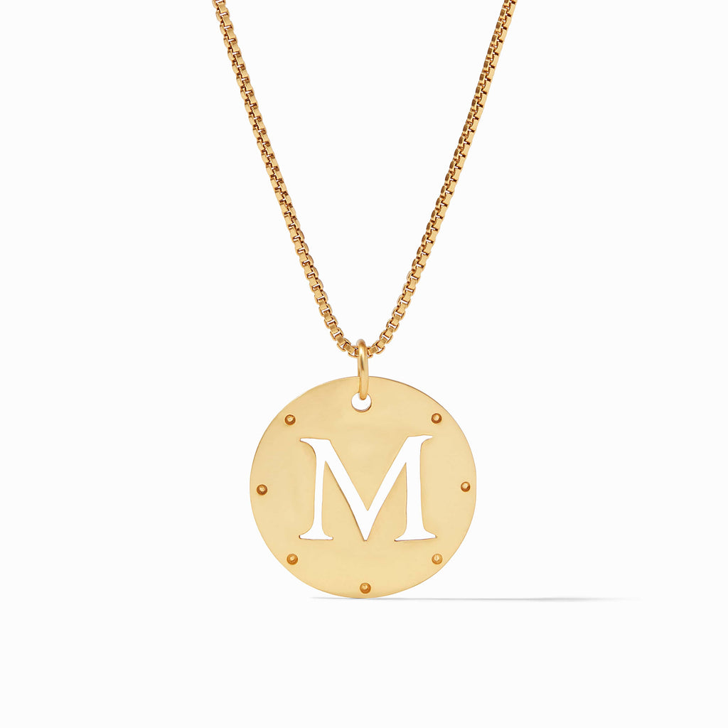 Julie Vos Monogram Pendant Letter M