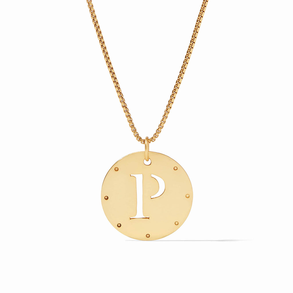 Julie Vos Monogram Pendant Letter P