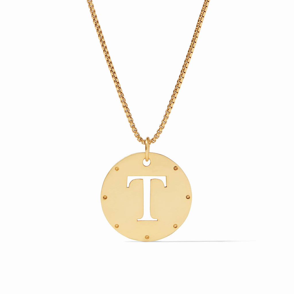 Julie Vos Monogram Pendant Letter T