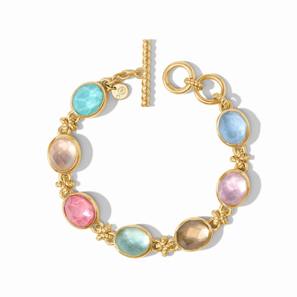 Julie Vos Nassau Demi Stone Bracelet in Iridescent Multi Stone