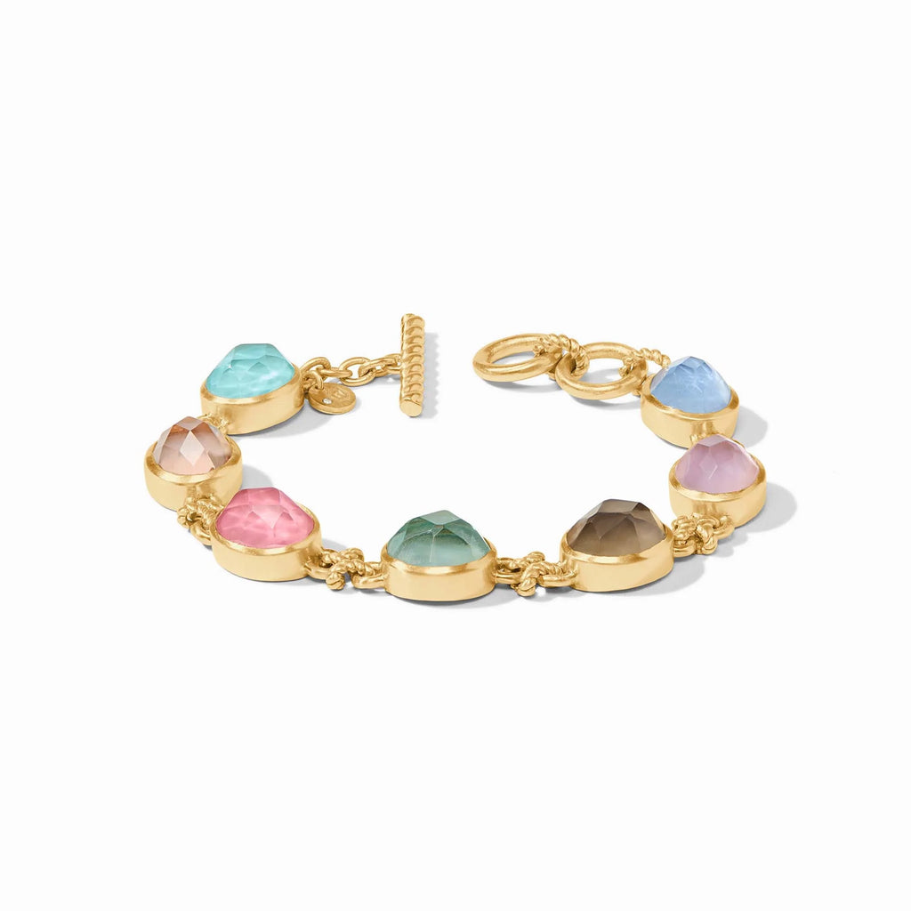 Julie Vos Nassau Demi Stone Bracelet in Iridescent Multi Stone