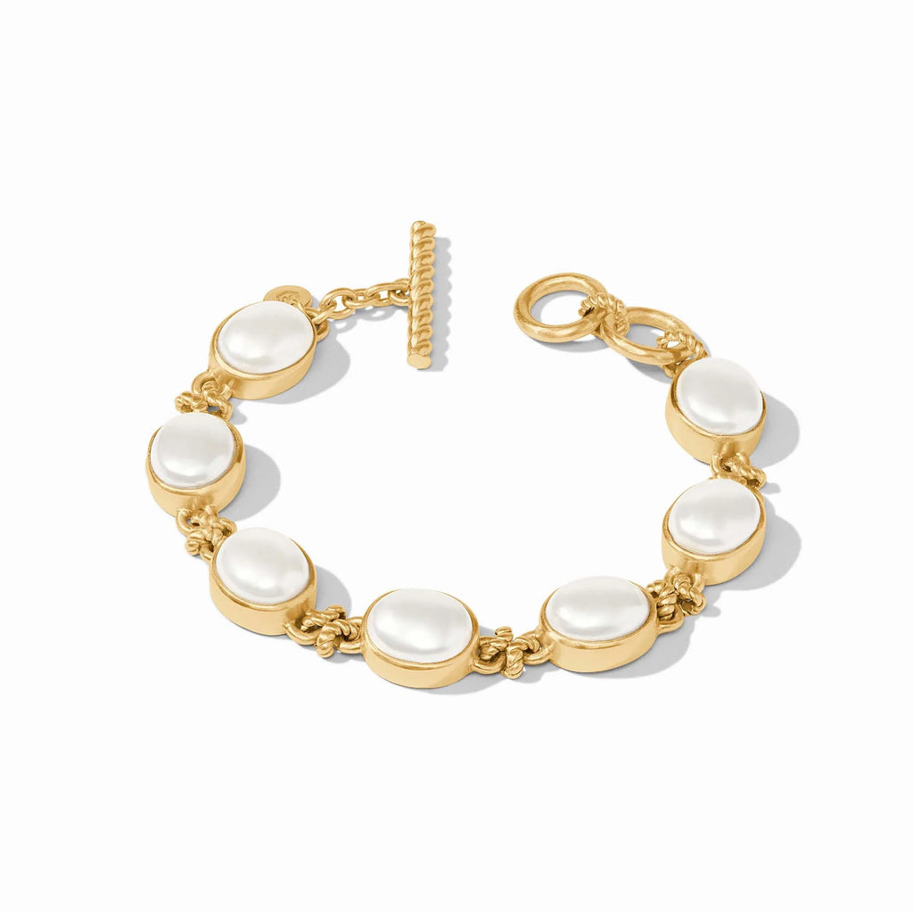 Julie Vos Nassau Demi Stone Bracelet in Pearl