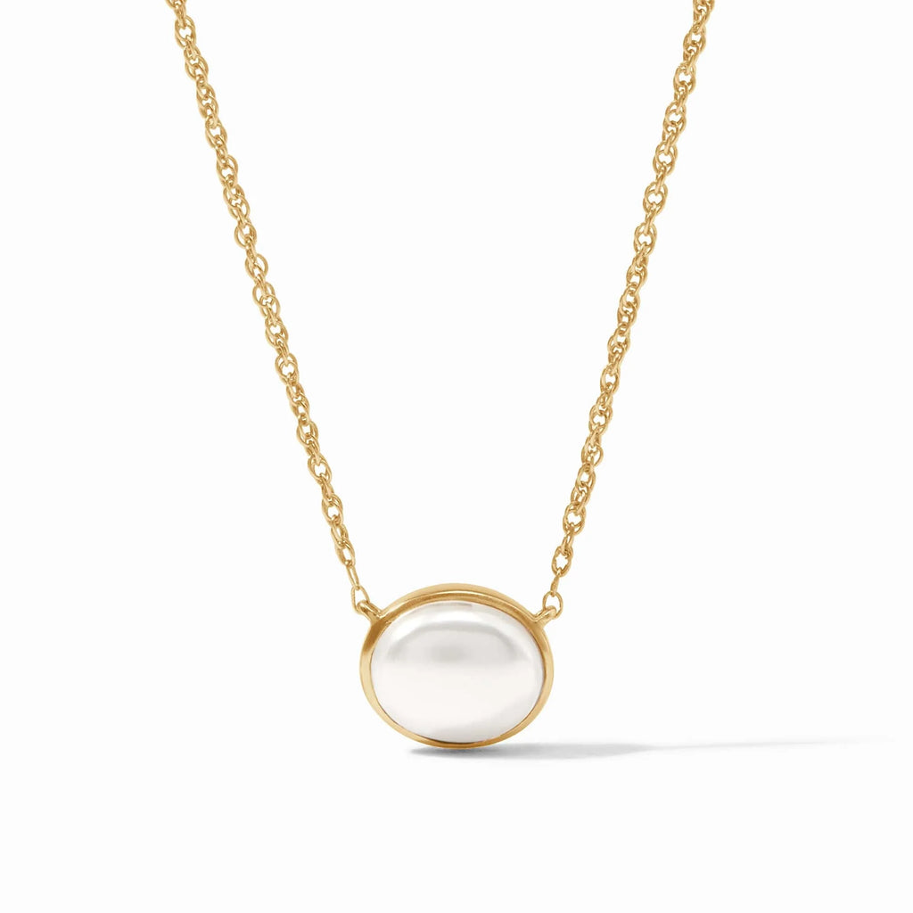 Julie Vos Nassau Solitaire Necklace in Pearl