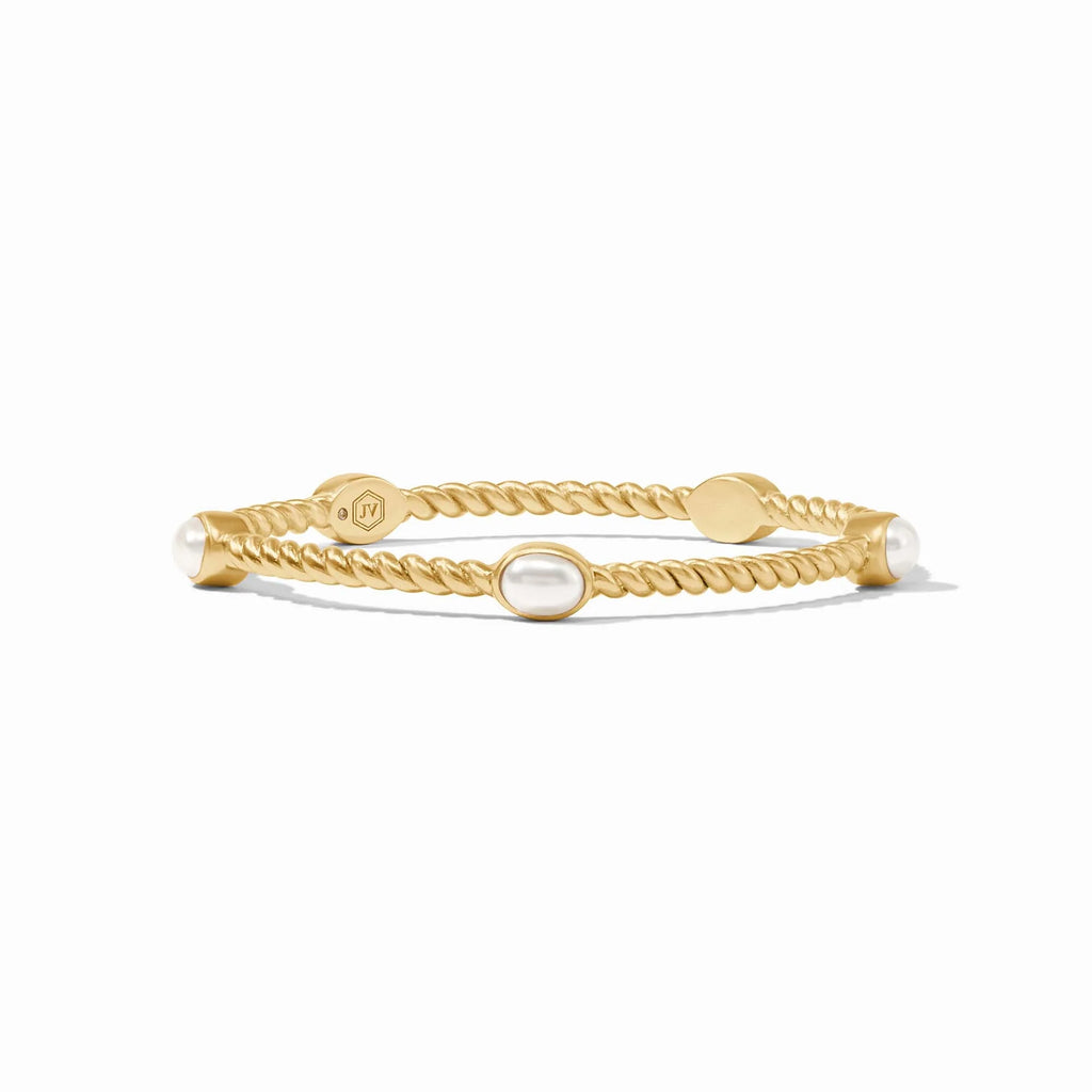 Julie Vos Nassau Stone Bangle in Pearl