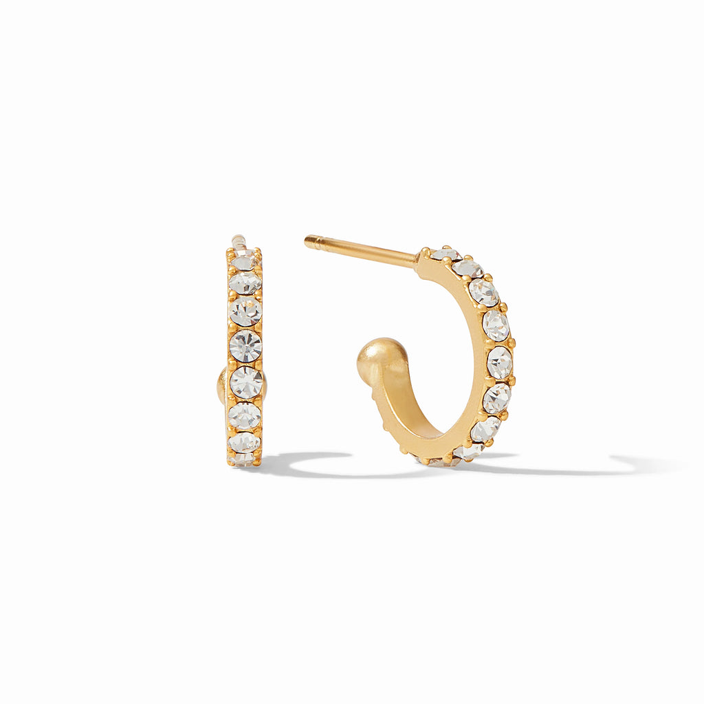 Julie Vos Odette Pearl Hoop & Charm Earring