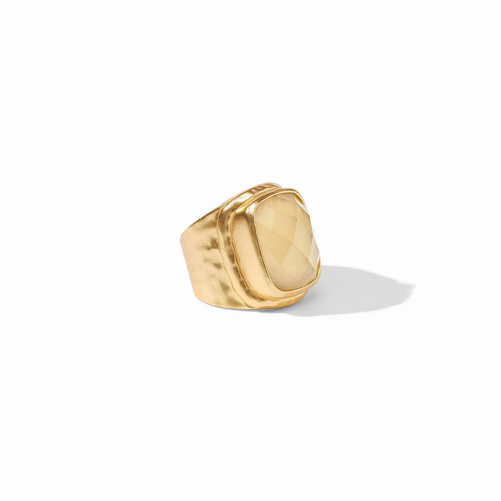 Julie Vos Tudor Statement Ring in Iridescent Champagne