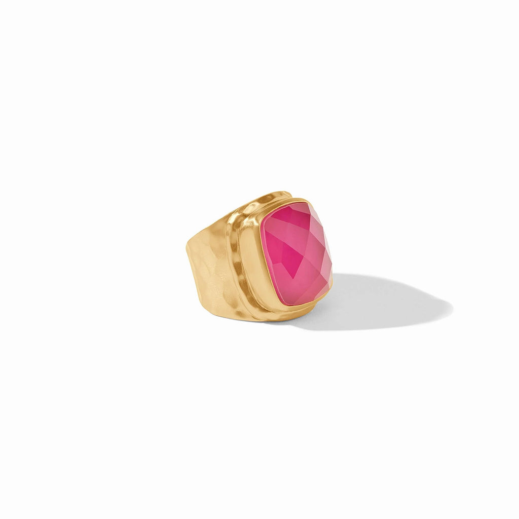 Julie Vos Tudor Statement Ring in Iridescent Raspberry