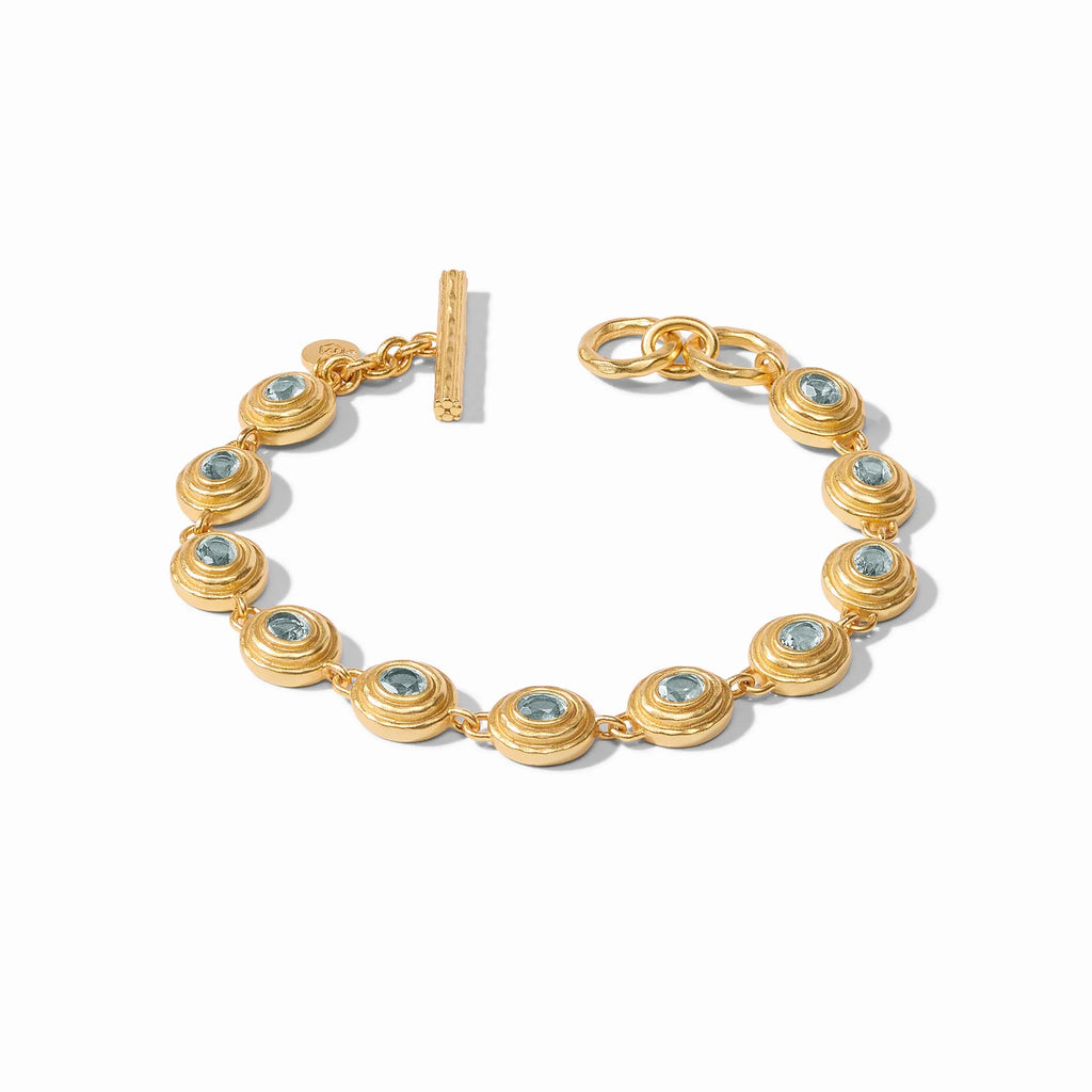 Julie Vos Tudor Tennis Bracelet in Peacock Blue