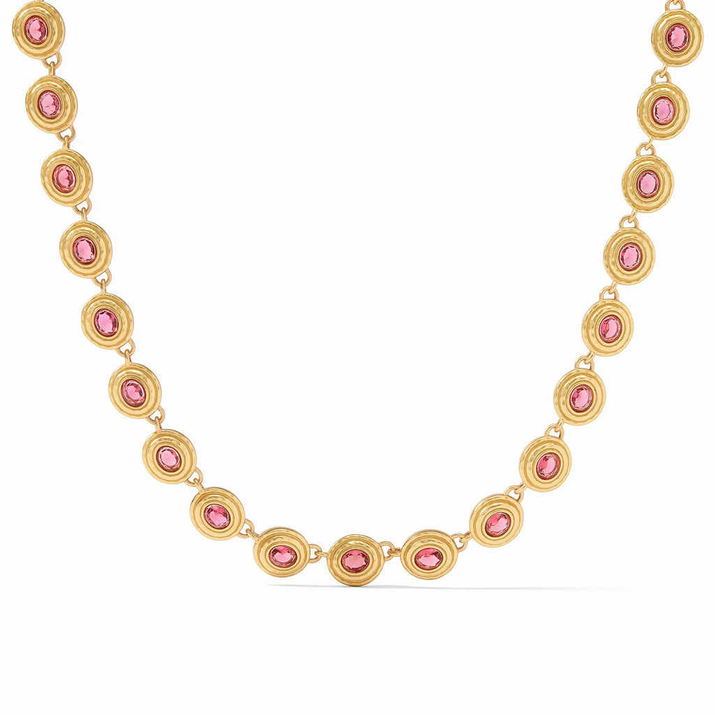 Julie Vos Tudor Tennis Necklace in Raspberry