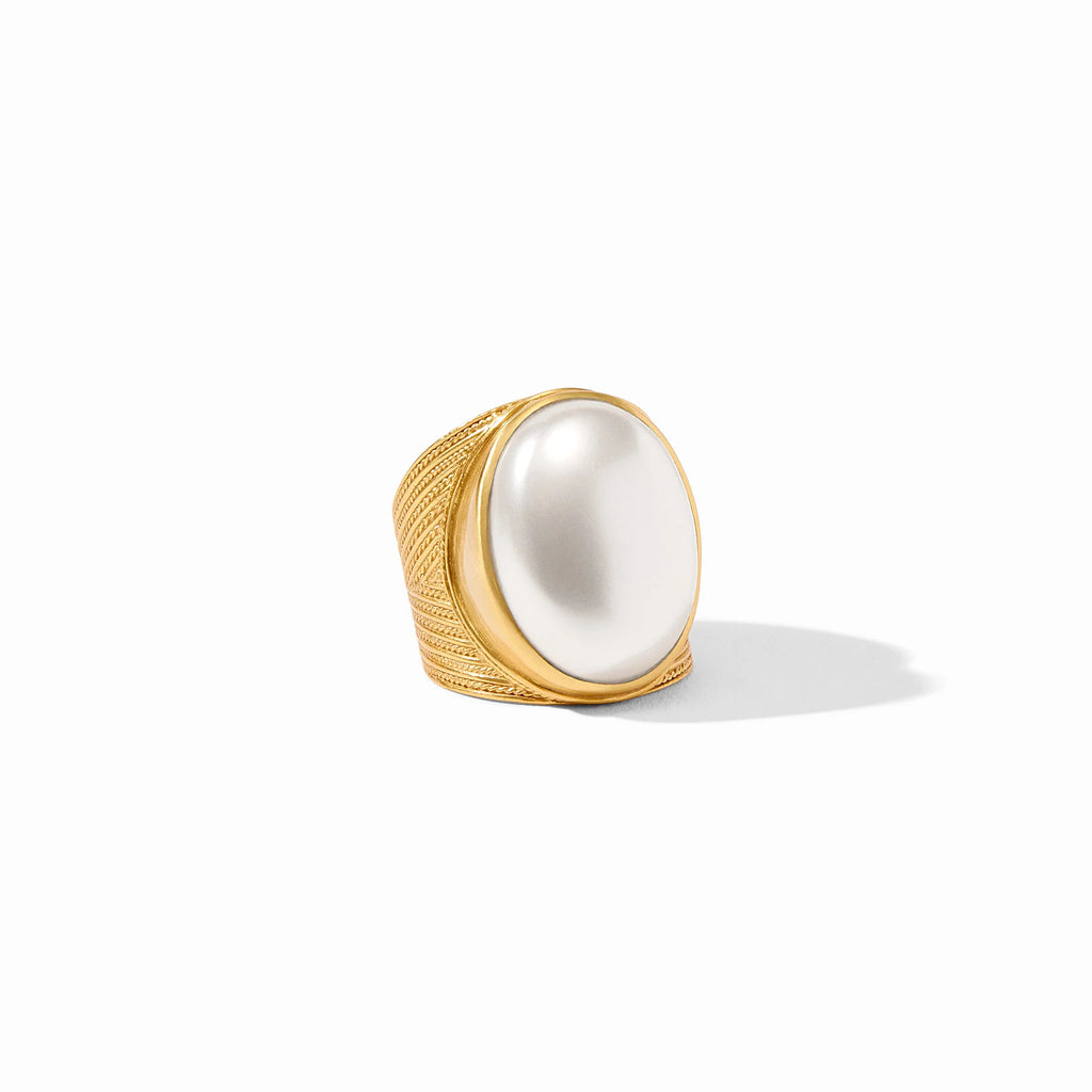 Julie Vos Verona Statement Ring in Pearl