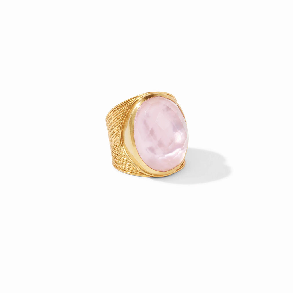 Julie Vos Verona Statement Ring in Iridescent Rose