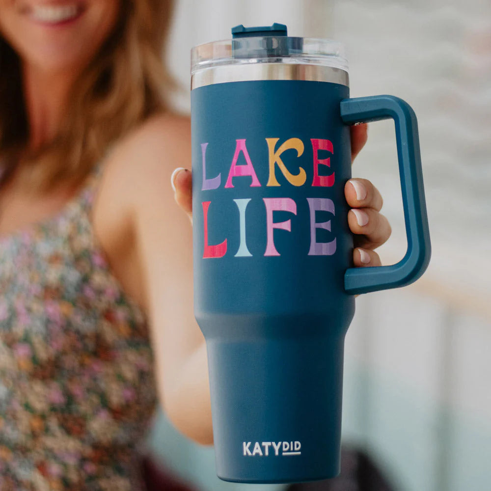 Katydid Lake Life 40 Oz Stainless Steel Tumbler Cup